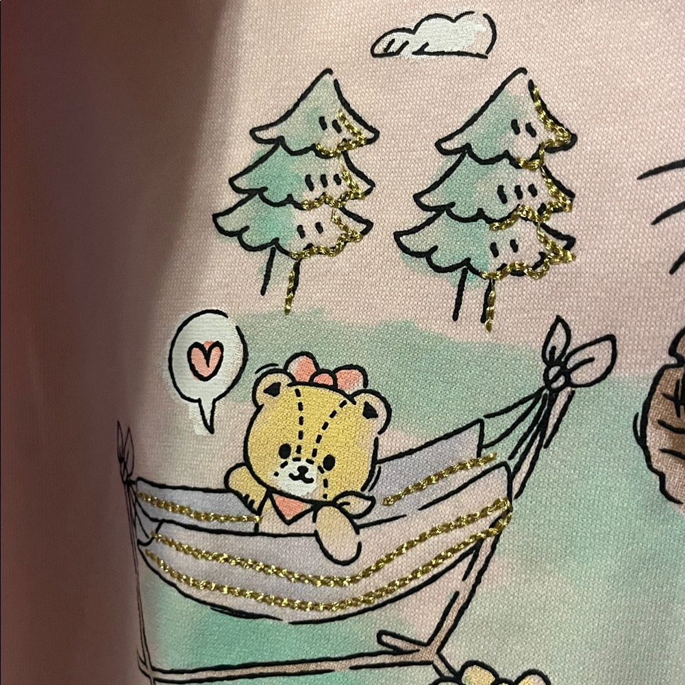 Hello Kitty Camping Pink Hoodie - Picture 5 of 5